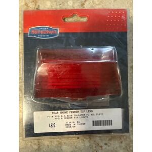 Kuryakyn 4823 Rear Smoke Fender Tip Lens for 79-Later FL FLSTC Red Smoked